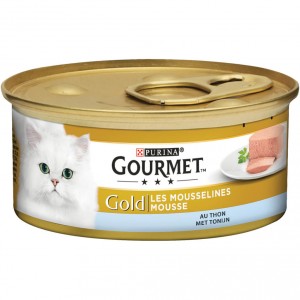 Gourmet Gold Mousse Thunfisch Katzenfutter 1 Palette (24 x 85 g) von Gourmet