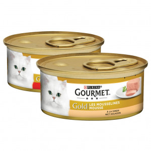 Gourmet Gold Mousse Truthahn + Rind Combipack Katzenfutter 48 x 85 g von Gourmet