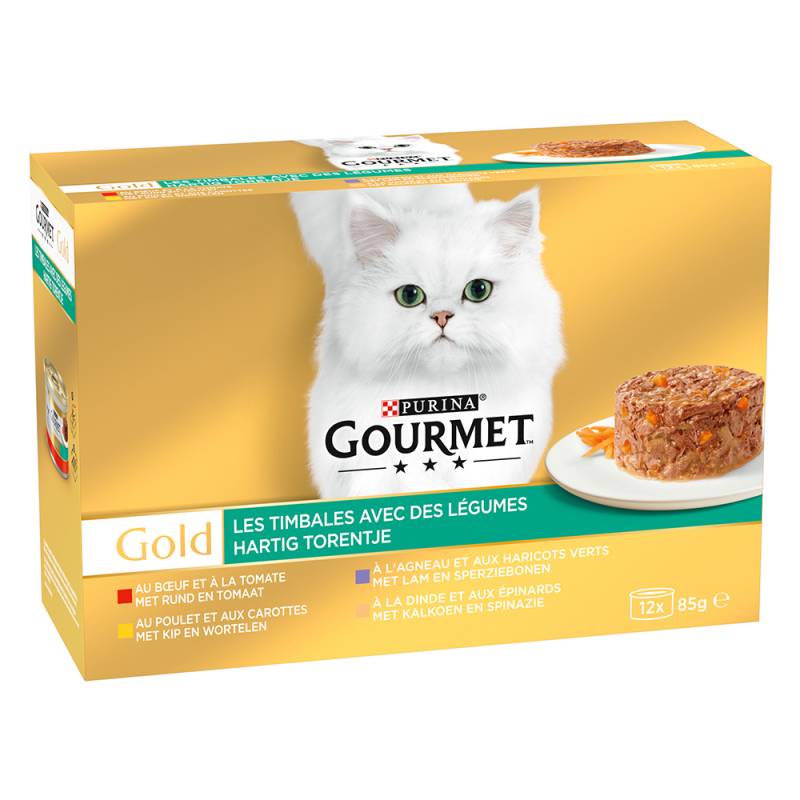 Gourmet Gold Raffiniertes Ragout 12 x 85 g - Mix mit Gemüse von Gourmet