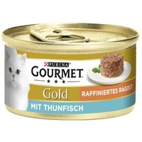 GOURMET Gold Raffiniertes Ragout 12x85g Thunfisch von Gourmet