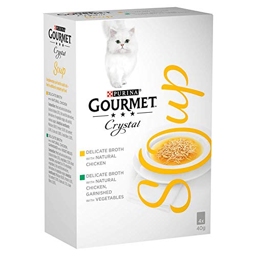 Gourmet Katzenfutter Suppe mit Huhn und Gemüse, 4 x 40 g, 10 Stück von Gourmet