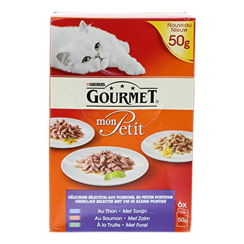Gourmet Katzenfutter mon Petit - Box 6 Stück x 50 Gramm von Gourmet