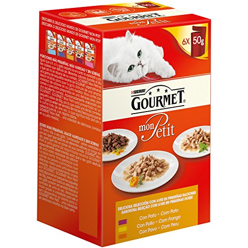 Gourmet - MON Petit Multipack Oiseaux Canard Poulet Dinde - 300 g von Purina Tidy Cats