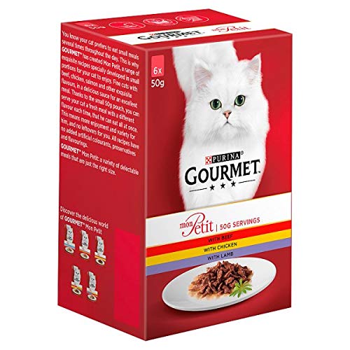 Gourmet Mon Petit Cat Food – Fleisch Pack Wet – 48 x 50 g Beutel von Gourmet