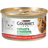 Gourmet Nature's Creations 24 x 85 g - Rind mit Erbsen & Karotten von Gourmet