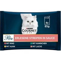 GOURMET Perle 4x85g Rind, Huhn, Kaninchen & Lachs von Gourmet