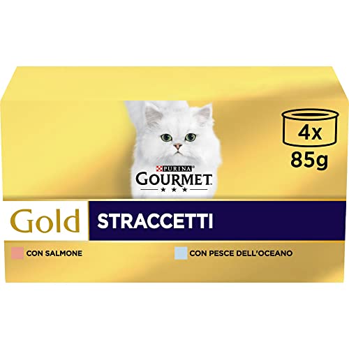 GOURMET Gold Nassfutter für Erwachsene Katzen, mit Meeresfisch und Lachs, 48 Beutel à 85 g von Gourmet