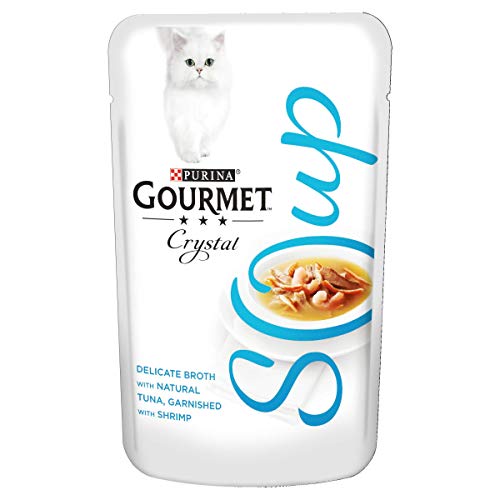 Gourmet Suppen Erwachsene Katze Mit Thunfisch, Garnelen & Felchen Beutel 40G von Gourmet