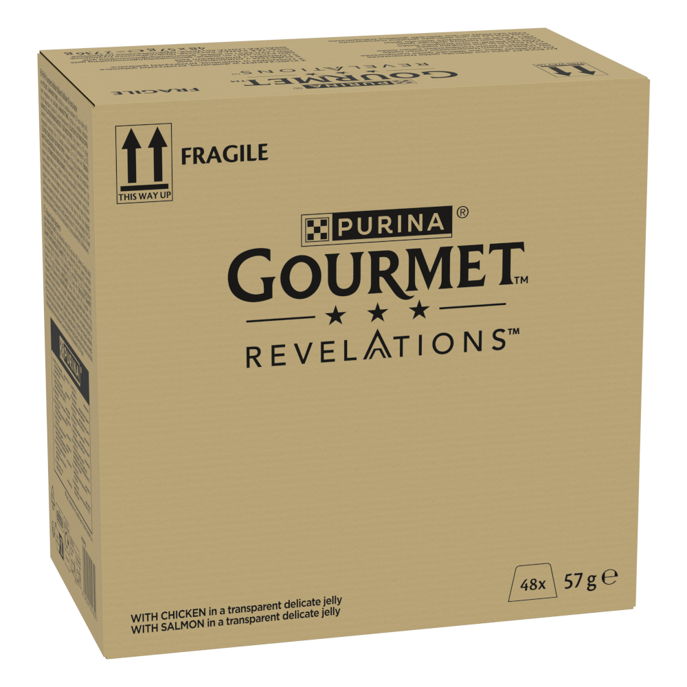 Megapack Gourmet Revelations Fine Cuts 48 x 57 g - Huhn und Lachs von Gourmet