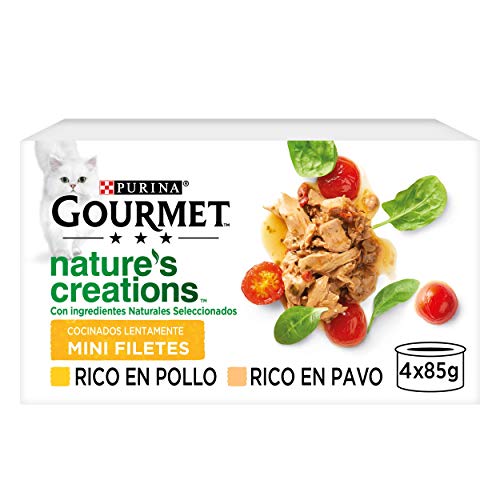 Gourmet Nestlé Purina Nature's Creation Nassfutter für Katzen, Huhn und Truthahn, 12 x 4, 85 g von Gourmet