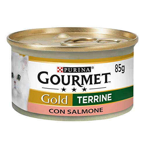 Purina Gourmet Gold Katze mit Lachs, 24 Dosen à 85 g von Gourmet