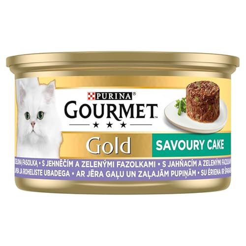 Purina Gourmet Gold Savoury Cake Katzenfutter mit Lamm und Bohnen 85g von Gourmet