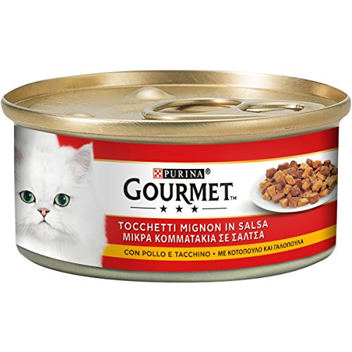 Purina Gourmet Kleine Stücke in Soße mit Hühnchen und Pute 24x195g von Gourmet