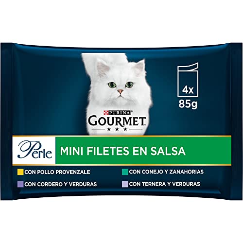 Purina Gourmet Perle, feine Streifen in Sauce, 12 x [4 x 85 g] von Gourmet