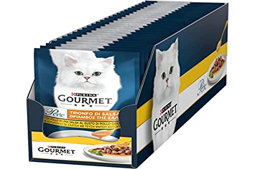 Purina Gourmet Perle Triumph-Sauce Futter Katzen feucht mit Huhn, 26 Beutel à 85 g von Gourmet