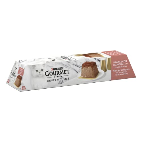 Purina Gourmet Revelations Nassfutter für Katzen mit Lachs – 24 Packungen à 57 g von Gourmet