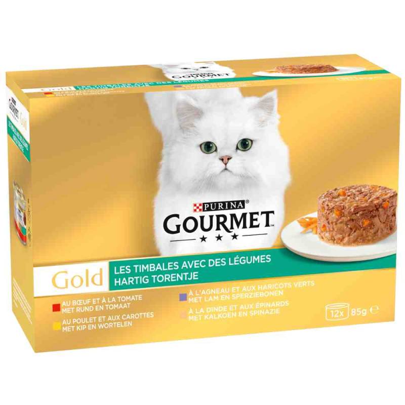 Sparpaket Gourmet Gold Raffiniertes Ragout 24 x 85 g - Huhn Varianten von Gourmet