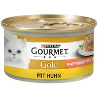 Sparpaket Gourmet Gold Raffiniertes Ragout 48 x 85 g - Mix (Rind, Huhn) von Gourmet