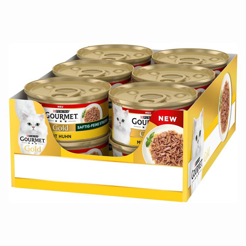 Sparpaket Gourmet Gold Saftig-Feine Streifen 24 x 85 g - Huhn von Gourmet