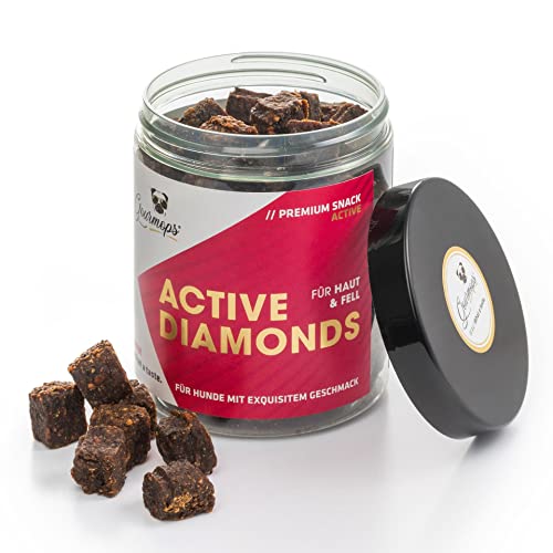 Active Diamonds mit Huhn, Pastinaken & roter Beete/Premium Hundesnack/Belohnung für zwischendurch/Hundeleckerli ohne Getreide/mit Wirkkomplex für schönes Fell & gesunde Haut von Gourmops