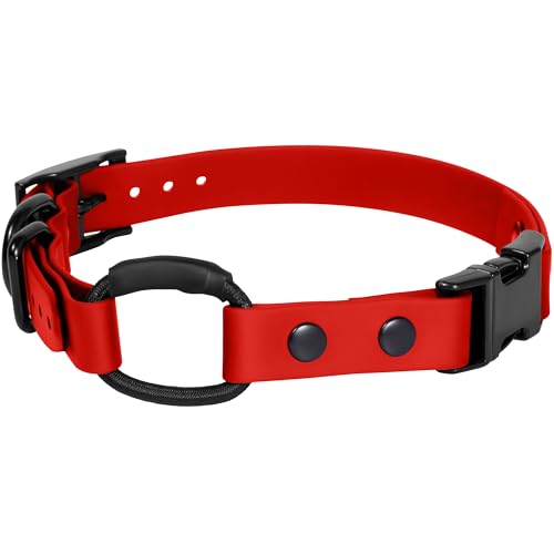 Bungee-Halsband für Ecolar, Mini-Erziehungshalsband-Ersatz, Mini-Pädagogen-E-Halsband-Zubehör, E-Halsband-Ersatzgurt (rot, 1,9 cm) von Gracie To The Rescue