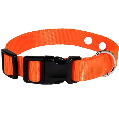 2,5 cm Nylon-E-Halsband-Ersatzband – Ersatzhalsband, Zaunhalsband, kompatibel mit haustiersicheren und unsichtbaren Zäunen, passend für die meisten PetSafe-Halsbänder (2,5 cm, Orange) von Gracie To The Rescue