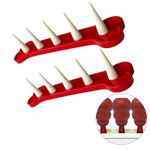 Stuffing Freezer Holder, Stuffable Dog Toy Stand, Dog Chew Holder, Plug Holder, Dog Accessory, designed for fillable dog chew toys, Dog Frozen Treat Holder (Two Pack Red & White) von Gracie To The Rescue