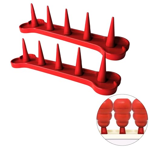 Stuffing Freezer Holder, Stuffable Dog Toy Stand, Dog Chew Holder, Plug Holder, Dog Accessory, designed for fillable dog chew toys, Dog Frozen Treat Holder (Two Pack Solid Red) von Gracie To The Rescue