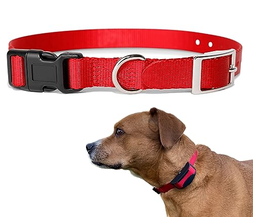 e-Collar Ersatzband – Stoßhalsband, Ersatzhalsband, Zaunhalsband, kompatibel mit den meisten Marken (1,9 cm, Rot) von Gracie To The Rescue