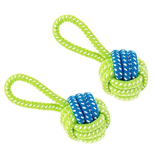 Gralara 2 Stück Doggy Rope Balls Toy Und Ihr Hund, Typ 2 von Gralara