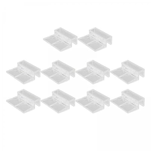 Gralara 2X 10 Stück Fester Clip für Aquarium Schirmnetz, Ersatz für Feste Glasabdeckungshalterung, Langlebige Netzklemme, Glashalter Clip von Gralara