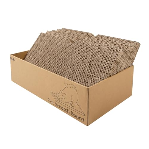 Gralara 5 Stücke Reversible Karton Katze Scratcher Karton Box Praktische Cat Scratch Pad Board für Kätzchen von Gralara