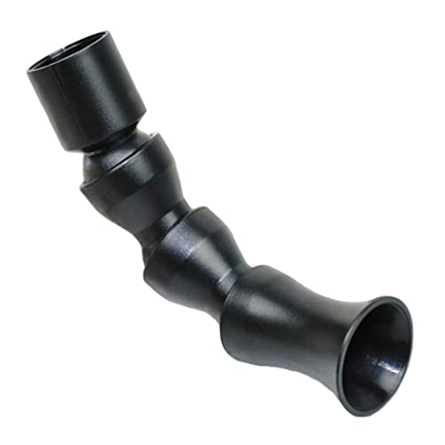 Gralara Aquarium Aquarium Pumpe Entenschnabel Düse Drehen Auslassanschluss, Schwarz Kreis - 20mm von Gralara