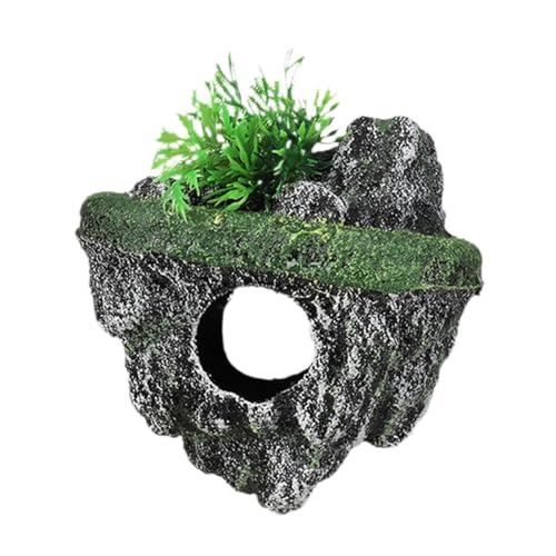 Gralara Aquarium Dekoration Stein Ornament Schildkröte Unterschlupf Premium Landschaft Aquarium Dekoriert Felsen für Micro Landschaft, m von Gralara