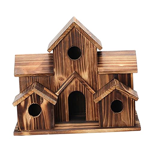 Gralara Aufhängbares Vogelhaus Vogelhütte Aus Holz für Im Freien von Gralara
