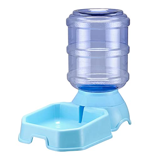 Gralara Automatischer Futterspender für Katzen Und Hunde, Wassernapf, Automatischer Futterspender, Futterspender, Trinkbrunnen, Blau, Wasserspender von Gralara