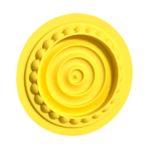 Gralara Feeder Pad Lick Pad Anti Slip Leichtes Haustier versorgt Lebensmittelabgabe Hundespielzeug für Kätzchen Katzen Hunde kleine Tiere Welpe, Gelb von Gralara