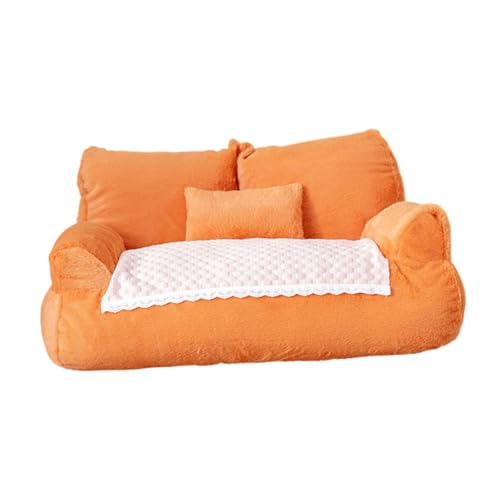 Gralara Haustier Sofa, Haustier Couch, Bett mit Kissen, Zwinger, Modernes Haustierzubehör, Rutschfestes Schlafsofa, Haustier Liege für Drinnen, Katzen, Kleine, XL von Gralara