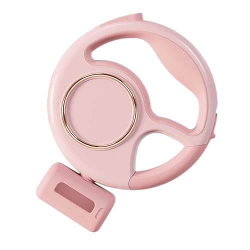 Gralara Hundeleine zum Spazierengehen, 3 m Lange Hundeleine mit Licht, einziehbare Hundeleine, Hundeleine für Spielplatz, Hunde, Katzen, Strand, Joggen, ROSA von Gralara