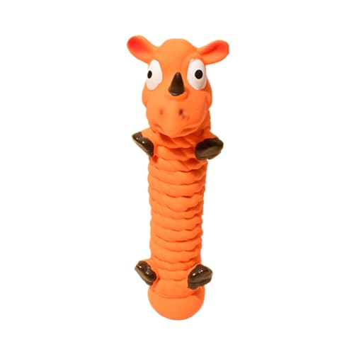 Gralara Hundespielzeug für Interaktive Unterhaltung, Strapazierfähiges Kauspielzeug, Orange, 6x21cm von Gralara