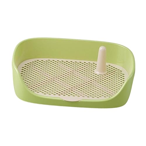 Gralara Hundetoiletten Trainings Töpfchen Tablett, Haustier Katzenklo Trainingsunterlage, Toiletten Töpfchen Trainer für, Grün 40x30x11cm von Gralara