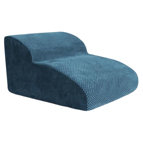 Gralara Hundetreppe, 2-stufig, Sofa-/Bett-Zugang, Haustier-Klettertreppe für Sofa, Hochbett, Innenbereich, Blau von Gralara