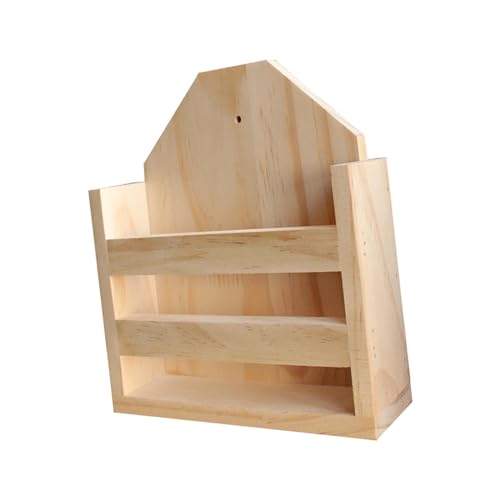 Gralara Kaninchen Heu Feeder Rack Bunny Lebensmittel Fütterung Krippe Holz Gras Spender für Kleine Tiere von Gralara