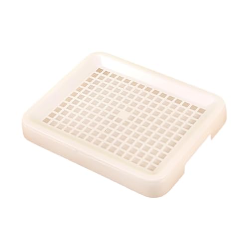 Gralara Kaninchendrüsenbox kleines Tierstrauertablett abnehmbares Netzdesign kompakte Bettpanische Haustiertoilette für Chinchillas Hamster Ratten, Weiß Gralara Kaninchendrüsenbox kleines Tierstrauertablett abnehmbares Netzdesign kompakte Bettpanische Haustiertoilette für Chinchillas Hamster Ratten, Weiß von Gralara