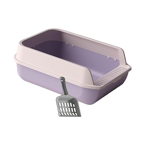 Gralara Katzentoilette, Haustiertoilette, Kätzchen-Töpfchen-Toilette, Katzentoilette für Kleintiere, Kaninchen, Violett von Gralara