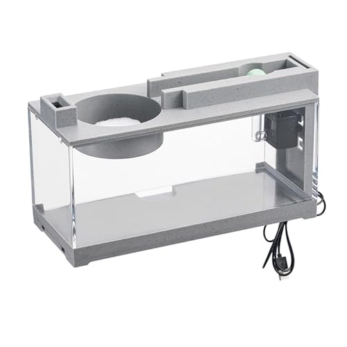 Gralara Mikro-Landschafts-Aquarium, Aquarium, Mini-Aquarium, Aquarium für Badezimmer, A von Gralara