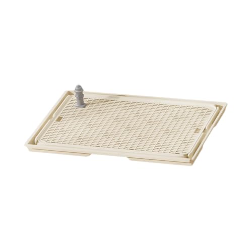 Gralara Pee Dog Toilet Training Potty Tray, Wiederverwendbarer Halter für Trainingsunterlagen für Haustiere, Khaki von Gralara