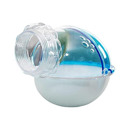 Gralara Pet Hamster Sandbad Badewanne Dusche WC Käfig Zubehör Haus Container Box Duschraum Abnehmbares Badezimmer für Eichhörnchen, Kaninchen, Blau von Gralara