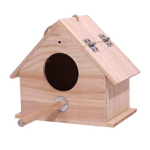 Gralara Vogelhäuschen für draußen, Vogelhäuschen für Haustiere, Blaumeisenhäuschen, aus Holz für Kinder und Erwachsene, Vogelbeobachtung im Freien von Gralara