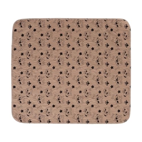 Gralara Waschbares Pee Pad für Hunde Hundematte Welpenunterlage Töpfchenmatte für Laufstalltraining Welpen, Braun, M von Gralara